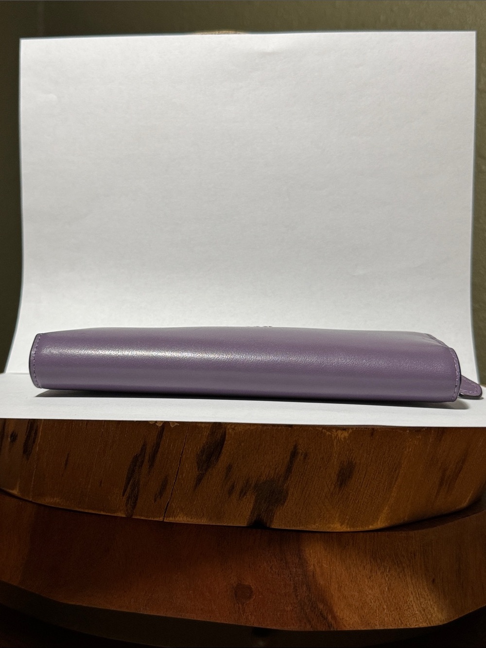 Rare Color Coach Skinny Wallet in Muted Grape - Picture 5 of 10